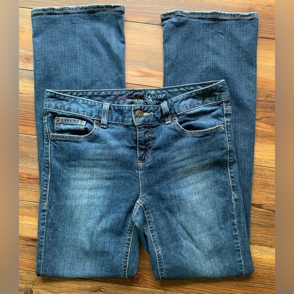 Tommy Hilfiger Freedom Boot Cut Blue Denim Jeans Pants Women’s Size 10 Regular